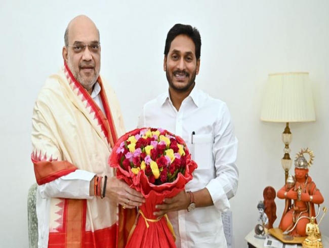 CM Jagan urges Amit Shah to resolve state's issues