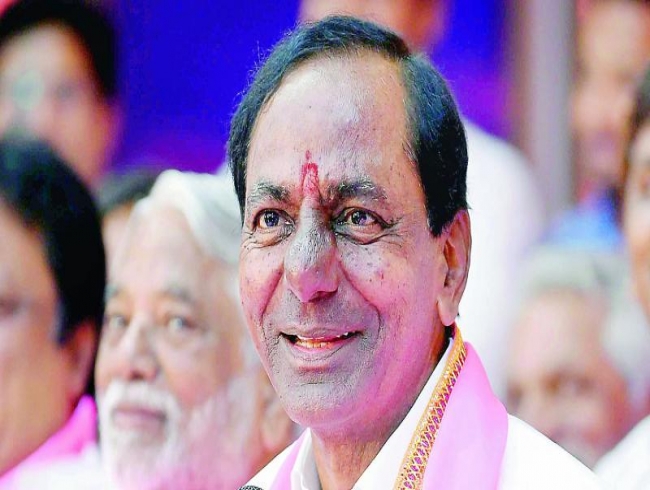 YSRC leaders use KCR photo for campaigning