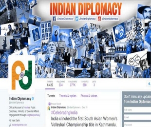 @MEAIndia top government account on social media