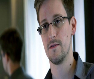 Edward Snowden laughed at Neil Patrick Harris's treason joke at the Oscars