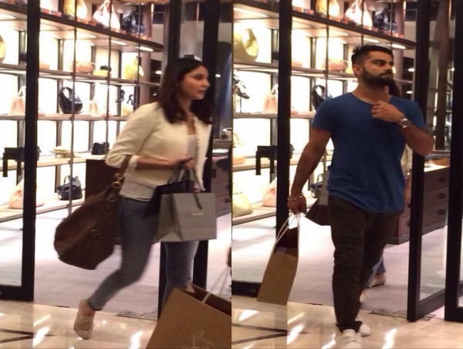 Anushka Sharma and Virat Kohli's day out shopping in Delhi