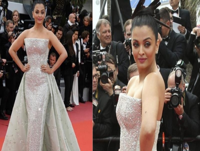 Cannes: Aishwarya Rai Bachchan looks like a beautiful princess, shines on red carpet