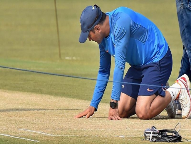 In pics: MS Dhoni inspects Cuttack pitch ahead of 1st India vs Sri Lanka Twenty20