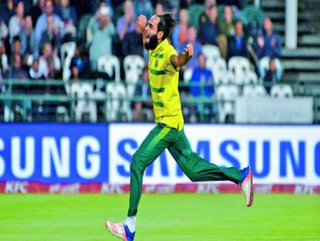 Imran Tahir sanctioned for wicket celebration