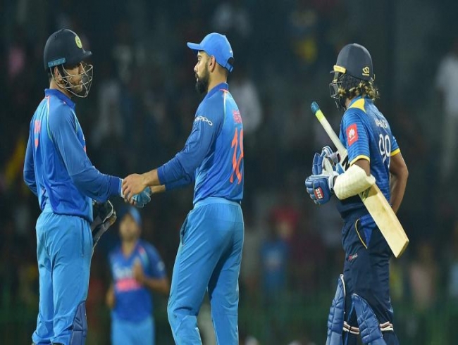 India thump Sri lanka by168 runs in fourth one-dayer