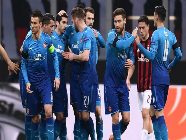 UEFA Europa League: Arsenal end AC Milan's 13-match unbeaten run at San Siro