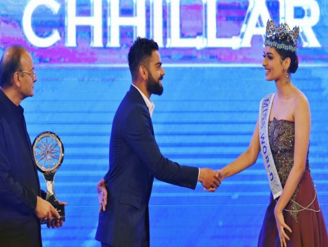 Virat Kohli's response to Miss World Manushi Chhillar's question is winning hearts